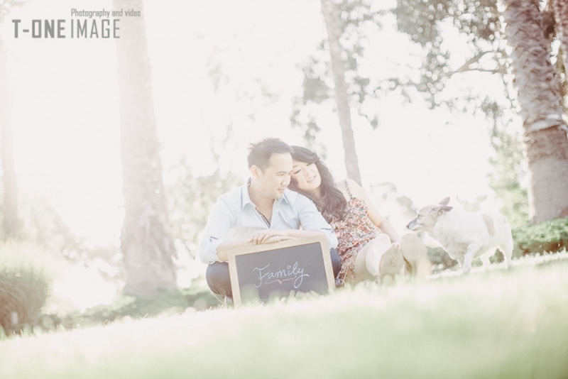 Vivian & Long's engagement @ Williamstown Beach VIC Melbourne wedding photography t-one image