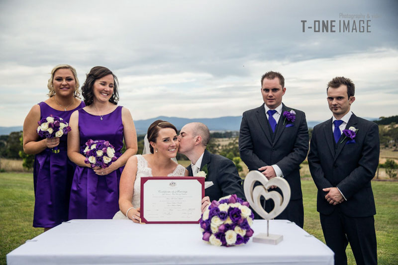 Victoria & Aaron's wedding @ The Vines in Coldstream VIC Melbourne wedding photography t-one image