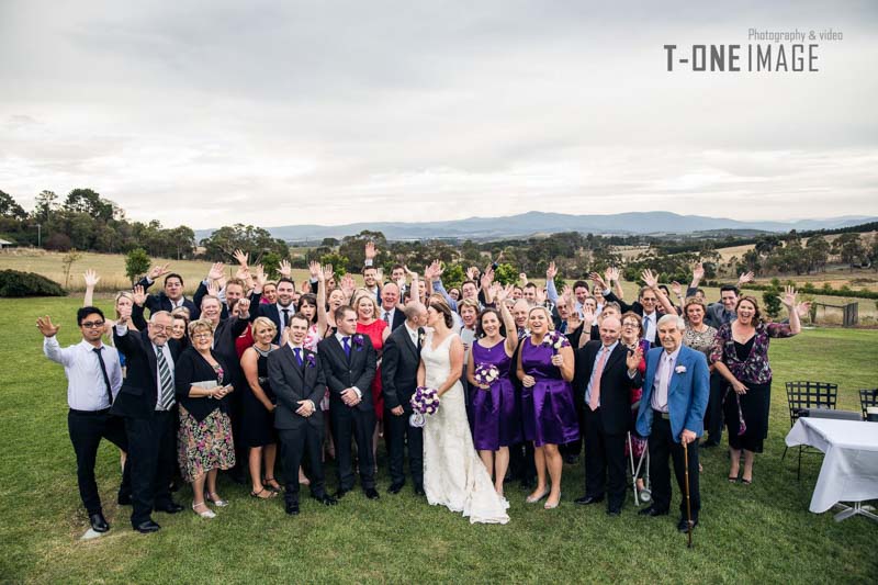 Victoria & Aaron's wedding @ The Vines in Coldstream VIC Melbourne wedding photography t-one image