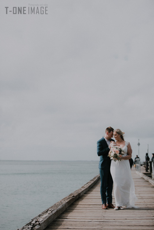 Georgia & Andy's wedding @ Portsea Hotel VIC Melbourne wedding photography t-one image