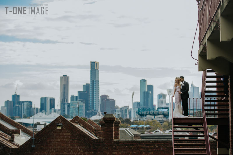 Madison & Calvin's wedding @ Aerial South Wharf VIC Melbourne wedding photography t-one image