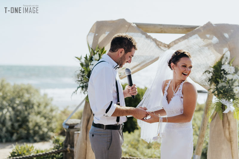 Amy & Robbie’s wedding  @ Shellys Beach Pavilion VIC Melbourne wedding photography t-one image