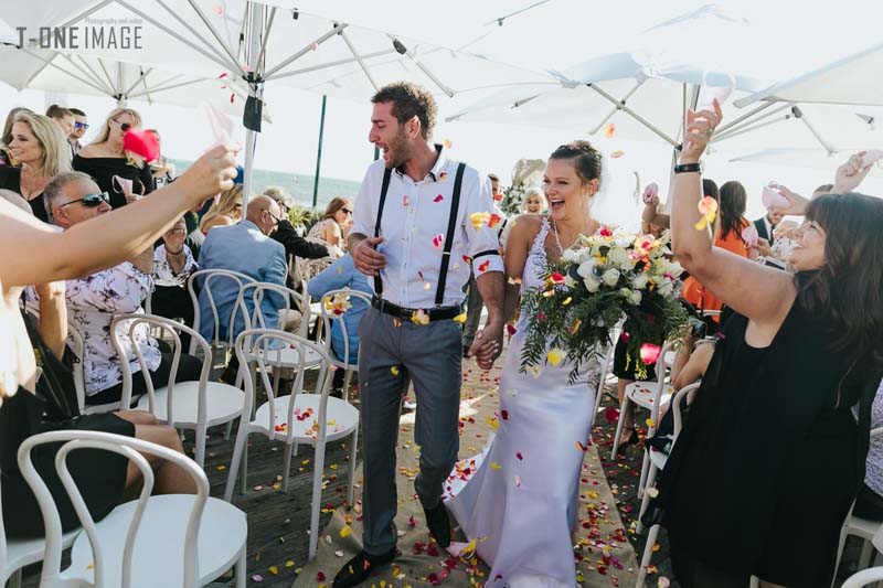 Amy & Robbie’s wedding  @ Shellys Beach Pavilion VIC Melbourne wedding photography t-one image